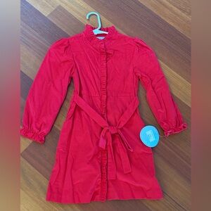 Corduroy Red Kids Dress